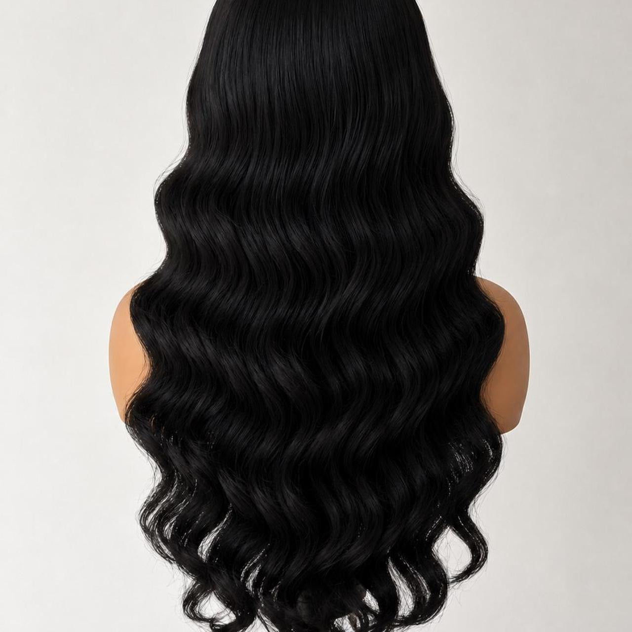 Black U-Part Wig Human Hair