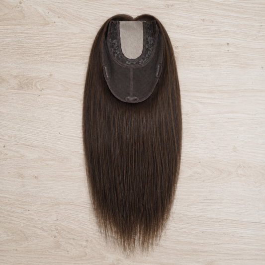 Brown Human Hair Topper