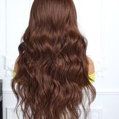 Beverly – 28” Brown Wavy Wig