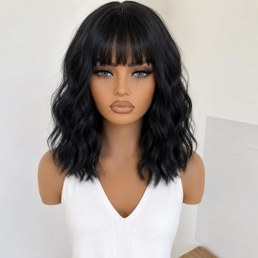 Rhiannon – 14” Black Wig