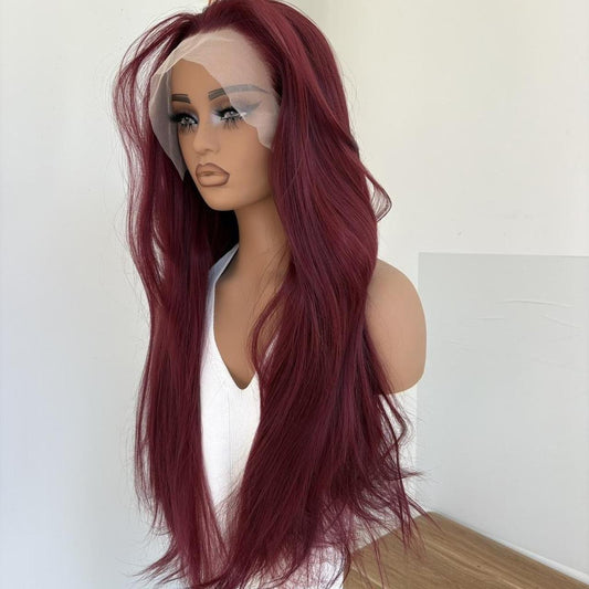 Chimoko – 26” Burgundy Wig