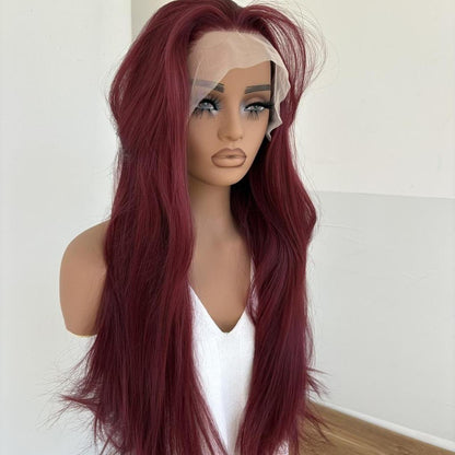 Chimoko – 26” Burgundy Wig