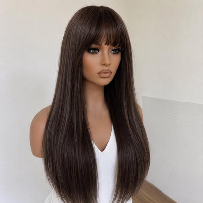 Kelly – 24” Brown Wig