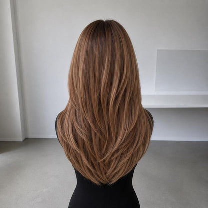 Hazel – 24” Brown Wig
