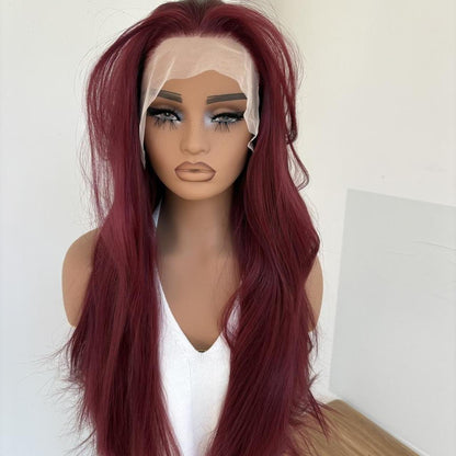 Chimoko – 26” Burgundy Wig