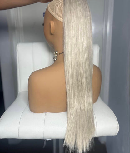 Blonde Wrap Up Ponytail