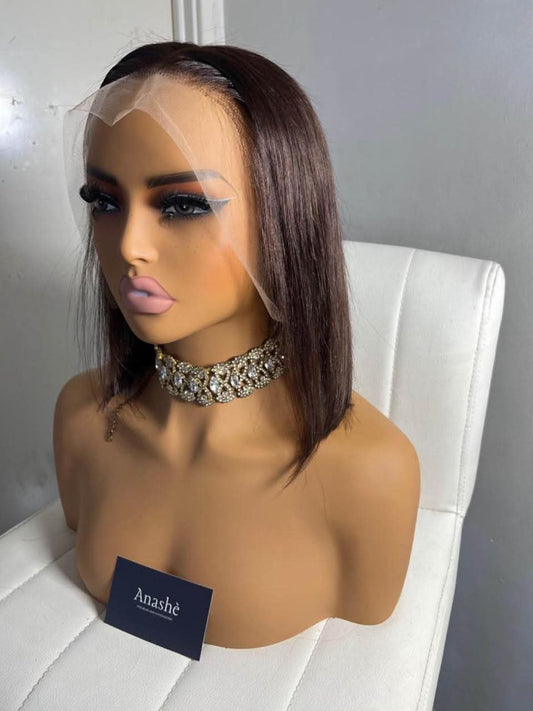 Sasha – 10” Dark Brown Bob Wig